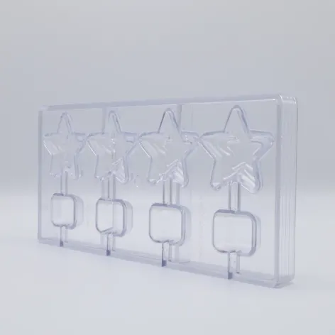 Chocolate mould Lollipop star 135 x 275 x 24 mm - each